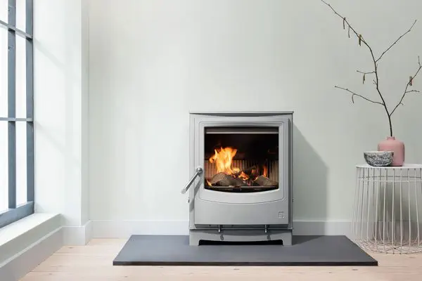 Farringdon Eco (Mist grey colour) freestanding wood burning stove