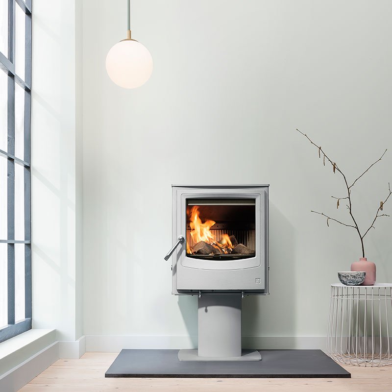 Farringdon Eco (Mist colour) freestanding wood burning stove