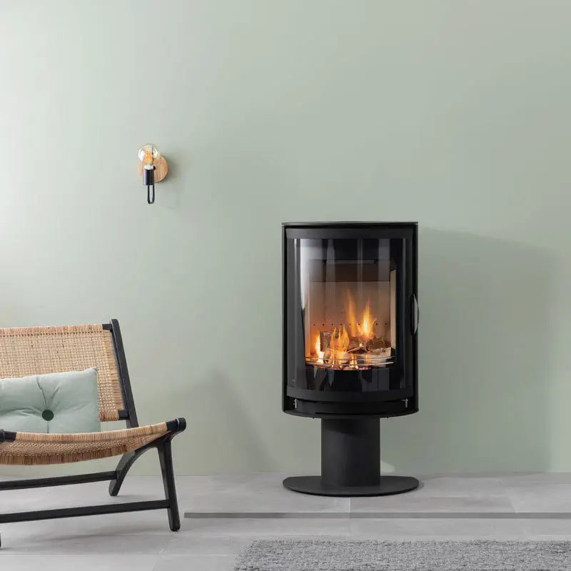 Hoxton multi fuel stove in a contemporary home