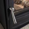 Ecoburn door handle and cast door close up