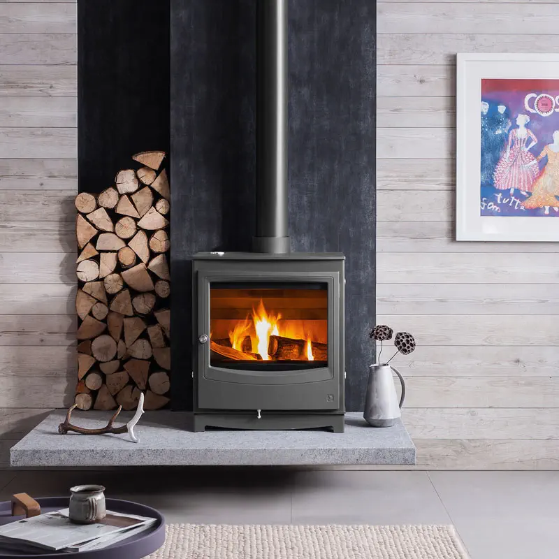 Arada Farringdon Catalyst Eco stove in Graphite colourway
