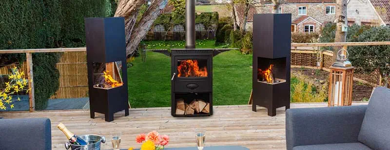 Arada outdoor heating appliances, Deck chimneneas and Garden Heater